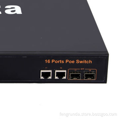 24-port 19" Rack Mount PoE Switch, 24-port 10/100Mbit PoE+2 Gigabit ComboNew